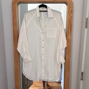 Aritzia Oversized White Button Down